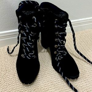 Kelly&Katie black lace up boot. NWOT.